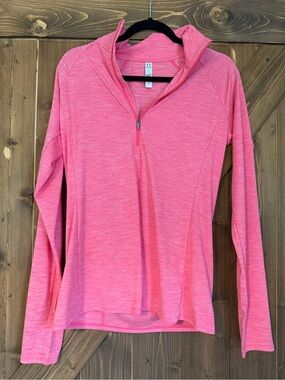Under Armour Women's Pink Heather Quarter-Zip Pullover